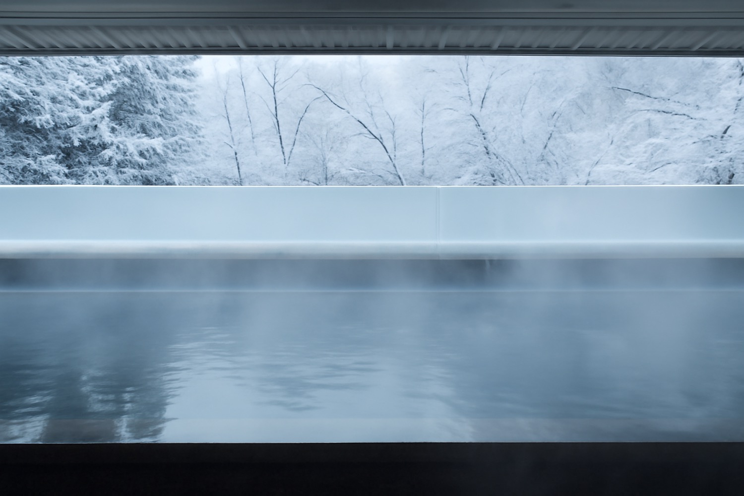 雪景色の露天風呂